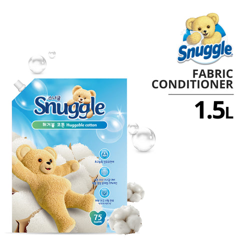 Snuggle Huggable Cotton Fabric Conditioner 1.5L (Refill)