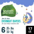 Seventh Generation Overnight Diapers - Stage 6 (35+ lbs.) 17 count