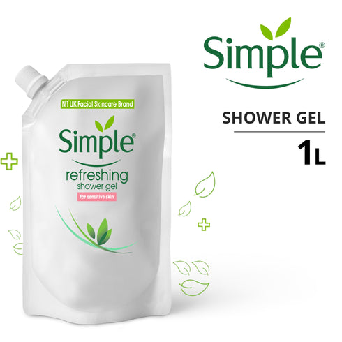 Simple Refreshing Shower Gel Refill Pouch 1L
