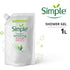 Simple Refreshing Shower Gel Refill Pouch 1L