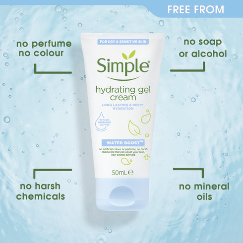 Simple Water Boost Hydrating Gel Cream 50ml