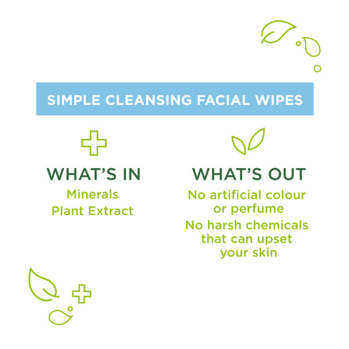 Simple Water Boost Hydrating Cleansing Wipes 25pc