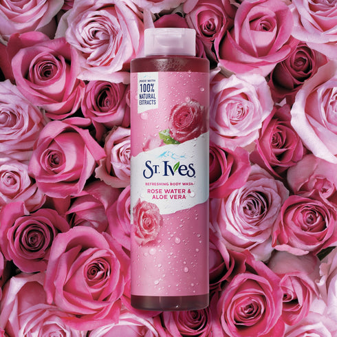 St. Ives Refreshing Bodywash Rose Water & Aloe Vera 473ml