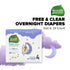 Seventh Generation Free & Clear Overnight Diapers - Size 4, 24 Count