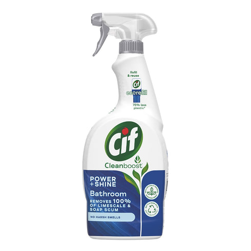 Cif Cleanboost Bathroom Cleaning Spray Power + Shine 700ml