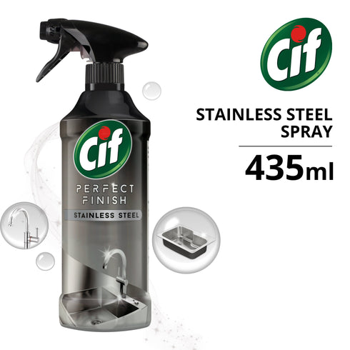 Cif Perfect Finish Stainless Steel Cleaner Spray 435ml