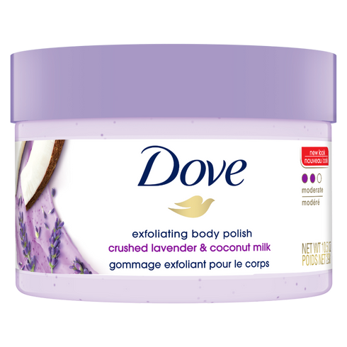 Dove Body Polish Crushed Lavender & Coconut Milk Moderate Exfoliating Body Scrub 298g