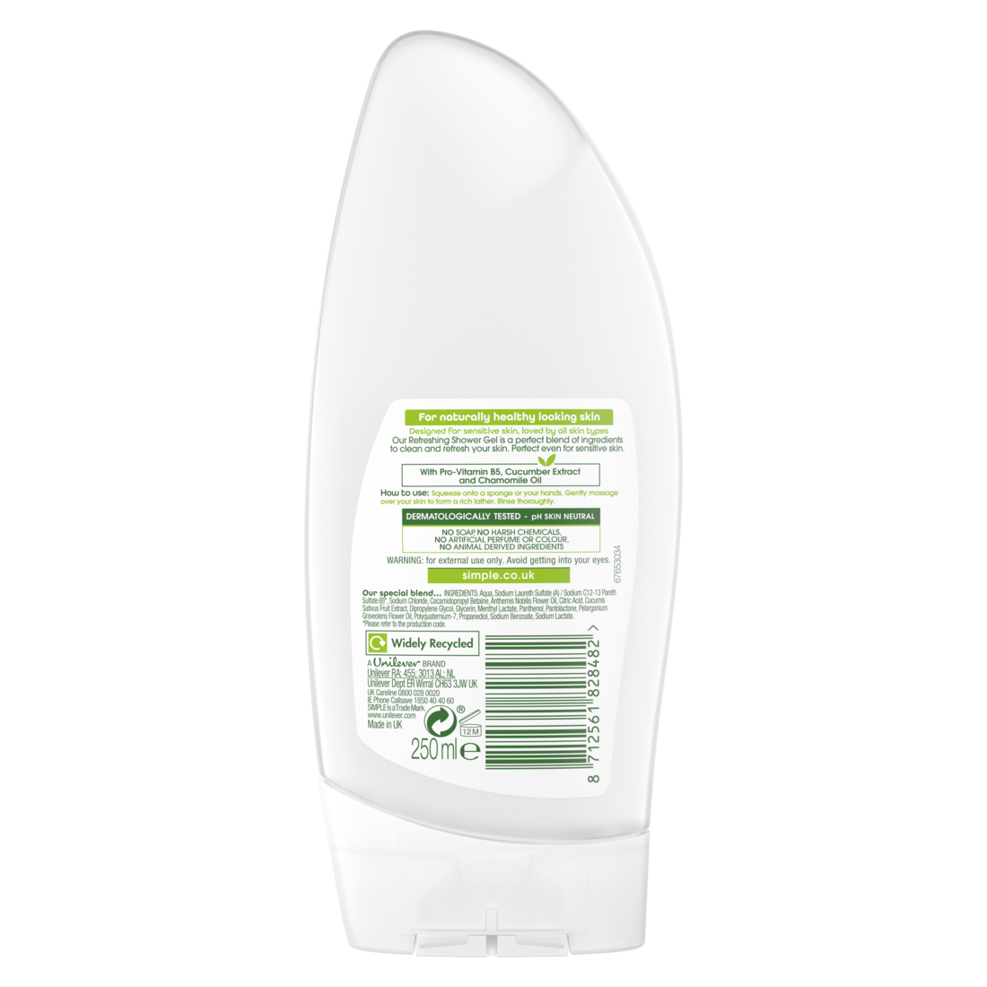Simple Refreshing Shower Gel 250ml The Good Cart SG simple-refreshing-shower-gel-250ml-the-good-cart-sg