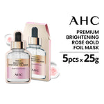 AHC Premium Brightening Rose Gold Foil Mask  25g*5ea