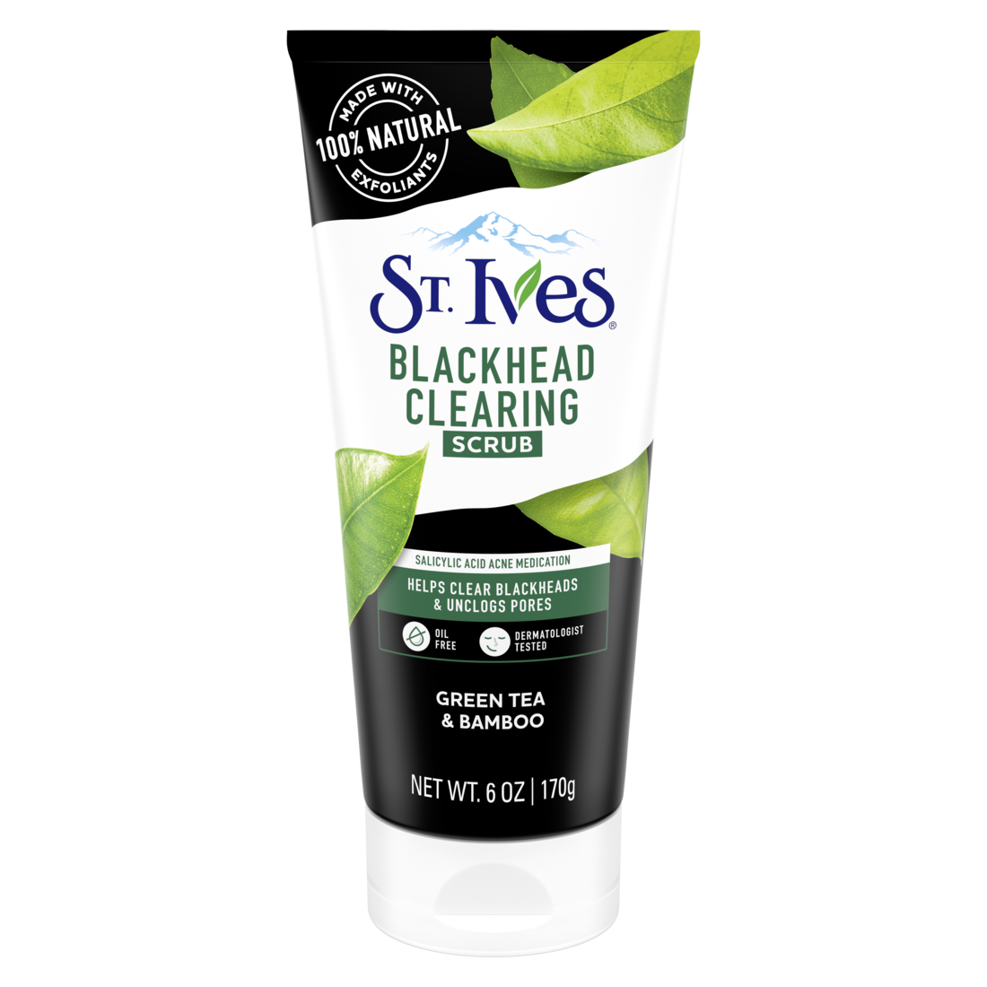 St. Ives Blackhead Clearing Scrub Green Tea & Bamboo 170g The Good