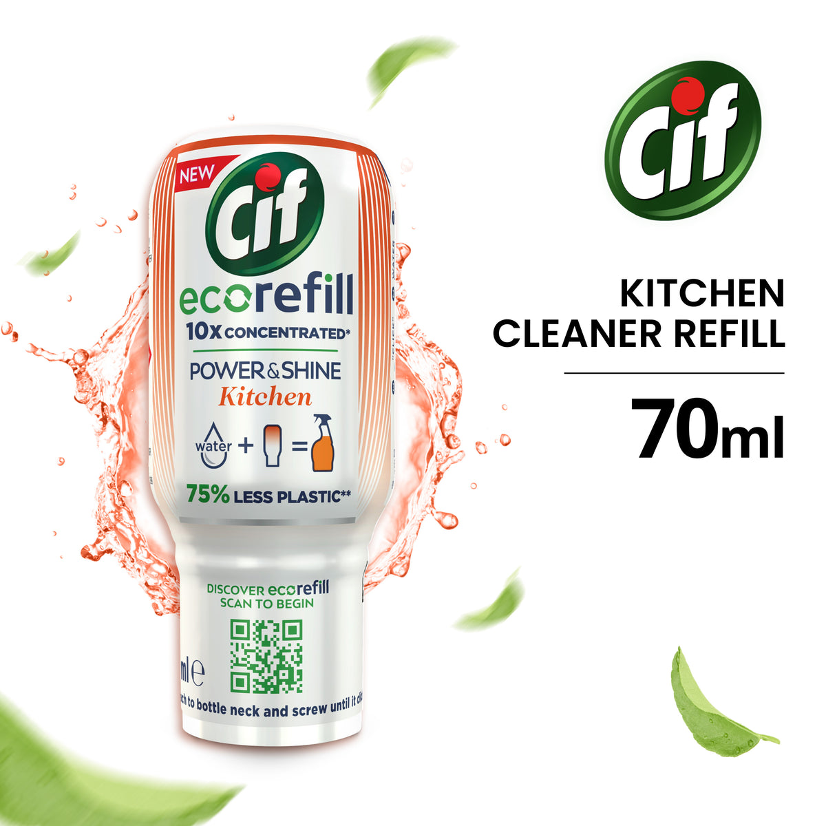 Cif Power & Shine Kitchen Spray Eco Refill 70ml The Good Cart SG